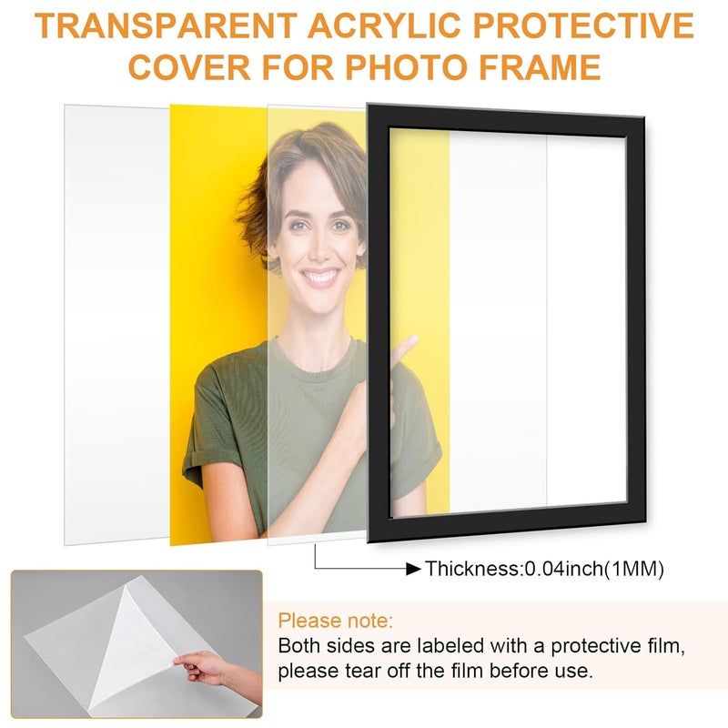 ForraFun 6 Pack Acrylic Replacement for 16 x 20 Inch Picture Plastic Glass Frame Transparent Clear Uv-Resistant Acrylic Cover Sheet for Craft, Picture Frames, Sign Blank, DIY Display Project - Image 3